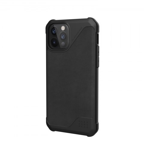 UAG Metropolis LT LTHR ARMR - skórzana obudowa ochronna do iPhone 12/12 Pro (czarna) [go]