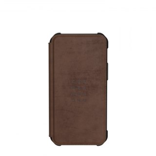 UAG Metropolis LTHR ARMR - skórzana obudowa ochronna z klapką do iPhone 12 mini (brązowa) [go]