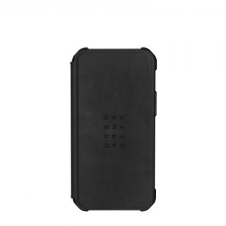 UAG Metropolis LTHR ARMR - skórzana obudowa ochronna z klapką do iPhone 12 mini (czarna) [go]