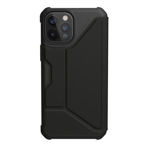 UAG Metropolis SATN ARMR - obudowa ochronna z klapką do iPhone 12 Pro Max (czarna) [go]