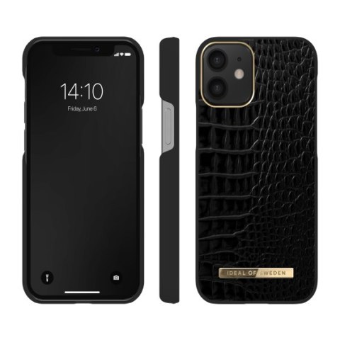 IDeal of Sweden Atelier - etui ochronne do iPhone 12 mini (Neo Noir Croco) [go]