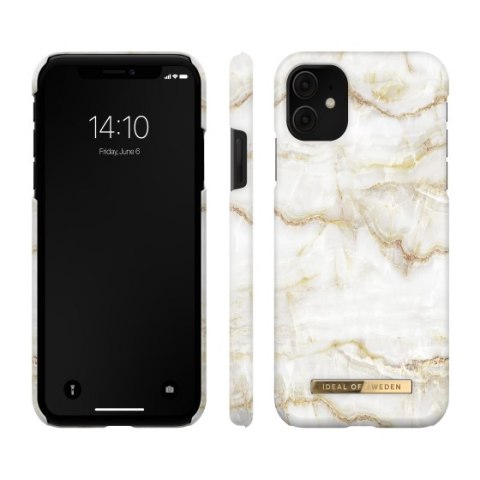 IDeal of Sweden Fashion - etui ochronne do iPhone 11/XR (Golden Pearl Marble)
