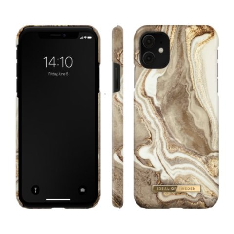 IDeal of Sweden Fashion - etui ochronne do iPhone 11/XR (Golden Sand Marble)