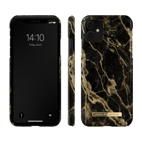 IDeal of Sweden Fashion - etui ochronne do iPhone 11/XR (Golden Smoke Marble)