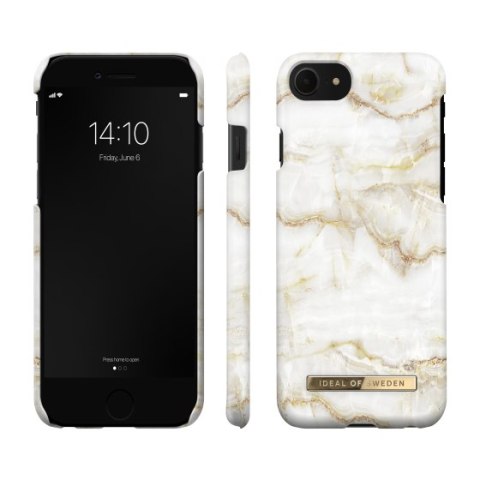 IDeal of Sweden Fashion - etui ochronne do iPhone SE 2/3G, iPhone 7/8 (Golden Pearl Marble)