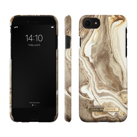 IDeal of Sweden Fashion - etui ochronne do iPhone SE 2/3G, iPhone 7/8 (Golden Sand Marble)