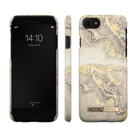 IDeal of Sweden Fashion - etui  do iPhone SE 2/3G, iPhone 7/8 (Sparkle Greige Marble)