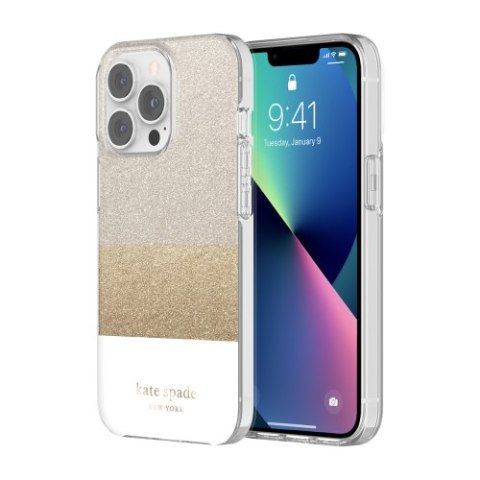 Kate Spade New York Hardshell - obudowa ochronna do iPhone 13 Pro (Glitter Block White) [go]