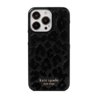 Kate Spade New York Wrap - etui ochronne do iPhone 13 Pro (Leopard Flocked Black) [go]