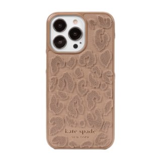 Kate Spade New York Wrap - etui ochronne do iPhone 13 Pro (Leopard Flocked Light Fawn) [go]