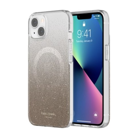 Kate Spade New York - obudowa ochronna do iPhone 13 kompatybilna z MagSafe (Champagne Ombre Glitter) [go]