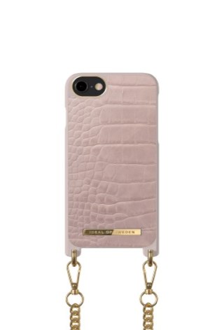 [NZ] iDeal of Sweden Necklace - etui ochronne do iPhone SE 2/3G, iPhone 7/8 (Misty Rose Croco)