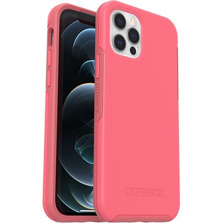 OtterBox Symmetry Plus - obudowa ochronna do iPhone 12/12 Pro kompatybilna z MagSafe (Tea Petal Pink)