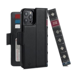 Twelve South BookBook - obudowa ochronna do iPhone 12 Pro Max kompatybilne z MagSafe (czarne)