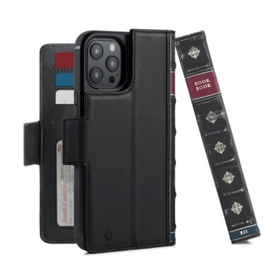 Twelve South BookBook - obudowa ochronna do iPhone 12 Pro Max kompatybilne z MagSafe (czarne)