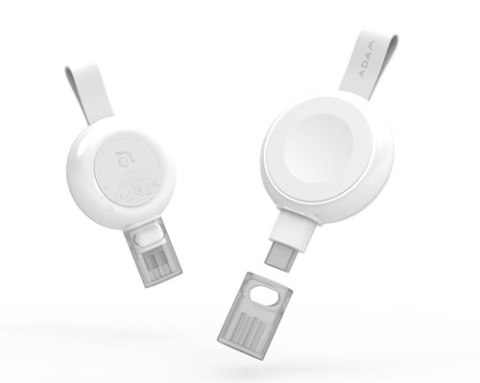 Adam Elements Omnia A1 - bezprzewodowa magnetyczna ładowarka do Apple Watch USB-C (biała)