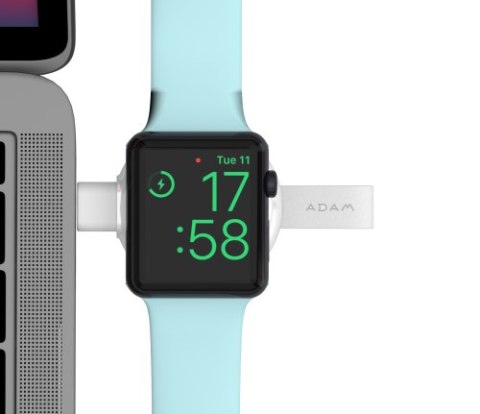 Adam Elements Omnia A1 - bezprzewodowa magnetyczna ładowarka do Apple Watch USB-C (biała)