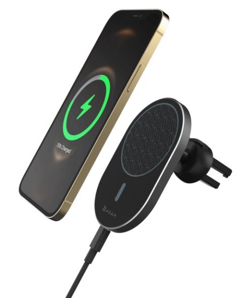 Adam Elements Omnia C2 - bezprzewodowa magnetyczna ładowarka samochodowa (czarna)