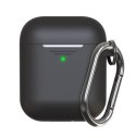 KeyBudz Elevate Keychain - silikonowe etui ochronne do AirPods 1/2 (black)