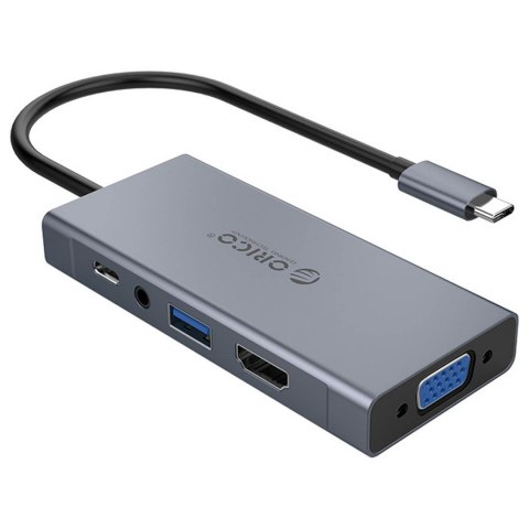 Stacja dokująca Orico MC-U501P-GY-BP USB-C - VGA, HDMI, audio, PD 60 W
