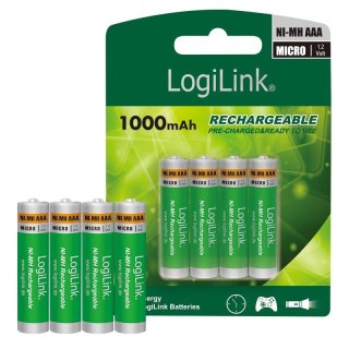 Akumulatorki AAA Ni-MH LogiLink LR03RB4, Micro, 1.2V, 4szt