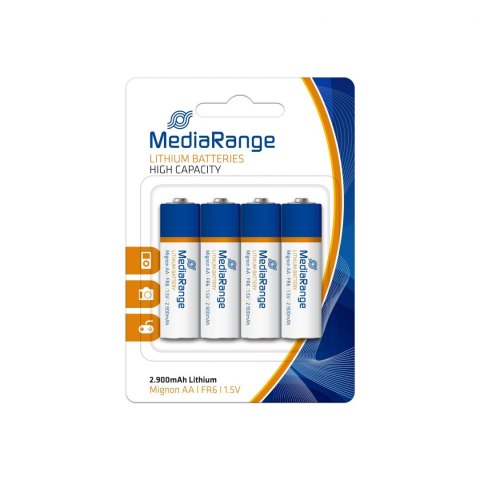 Baterie litowe MediaRange MRBAT154 Mignon AA|FR6|1.5V, Pack 4