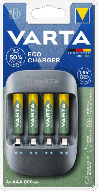 Ładowarka akumulatorków VARTA ECO CHARGER + 4 x AAA 800mAh 56813