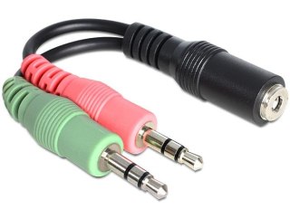 Adapter Delock Jack Mini(M)X2->Jack stereo Mini(F) 4-PIN