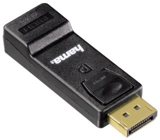 Adapter Hama DisplayPort M - HDMI F czarny