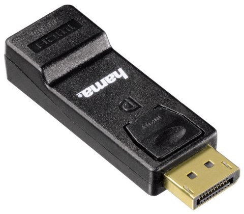 Adapter Hama DisplayPort M - HDMI F czarny