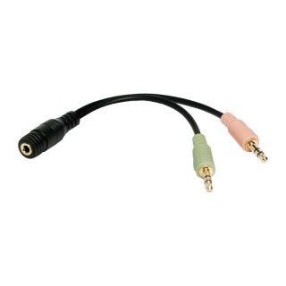 Adapter audio stereo LogiLink CA0020 3,5mm jack (F) > 2x 3,5mm jack (M)