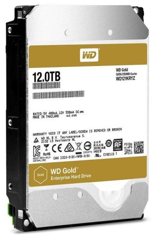 Dysk WD Gold™ WD121KRYZ 12TB 3,5" 7200 256MB SATA III