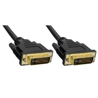 Kabel DVI Akyga AK-AV-06 DVI-I (24+1) Gold 1,8m czarny