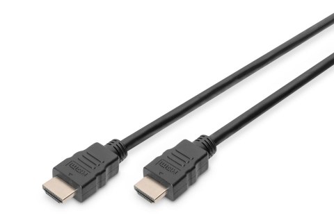 Kabel DIGITUS połączeniowy HDMI 2.0 Premium High Speed Ethernet 4K60Hz UHD HDMI A/HDMI A M/M czarny 3m