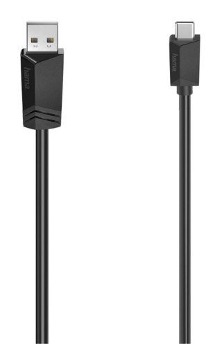 Kabel Hama USB 2.0 Typ C - USB A, 3m czarny