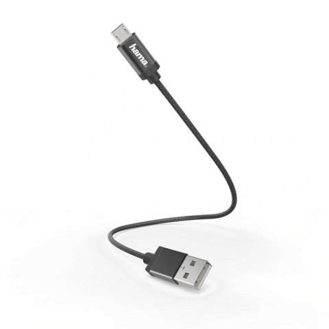 Kabel USB 2.0 Hama Data Micro-USB, 0,2M czarny