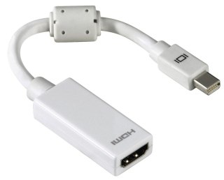 Kabel adapter Hama Mini DisplayPort M - HDMI F biały