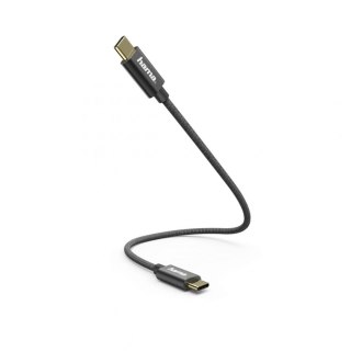 Kabel ładujący USB 2.0 Hama Data TYP-C -TYP-C, 0,2m, czarny