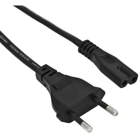 Kabel zasilający Akyga AK-RD-02A do notebooka 2pin ósemka IEC C7 CEE 7/16 3m wtyk EU