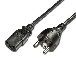 Kabel zasilający DIGITUS AK-440110-012-S Schuko prosty/IEC C13 M/Ż 1,2m