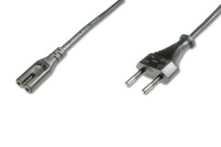 Kabel zasilający DIGITUS AK-440114-012-S Euro (CEE 7/16)/IEC C7, M/Ż 1,2m