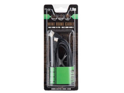 Kabel HDMI-HDMI MINI V1.4 Natec Extreme Media high speed ethernet 1,8m (A-C) (blister)
