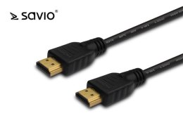 Kabel HDMI Savio CL-113 5m, OFC, złote końcówki, v2.0 4K 3D