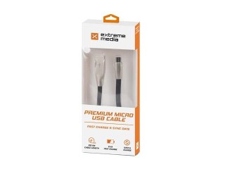 Kabel Natec Extreme Media micro USB-B - USB-A M/M 1m czarny