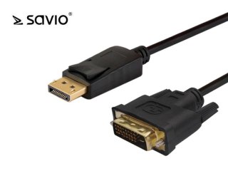 Kabel Savio CL-106 Kabel DisplayPort do DVI 1,8m