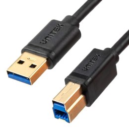 Kabel USB Unitek C14095BK-2M do drukarki, USB-A, USB 3.0, 5 Gbps, 2m