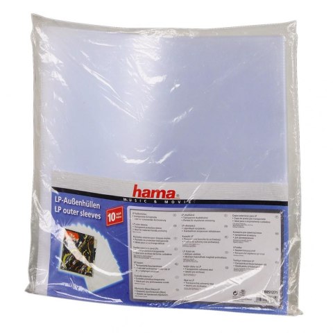 Folia do płyt winylowych Hama 10 szt. transparentne