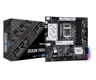 Płyta ASRock B560M Pro4 /B560/DDR4/SATA3/M.2/USB3.0/PCIe4.0/s.1200/mATX