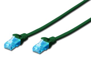 Patchcord DIGITUS UTP kat. 5e 0,25m PVC zielony