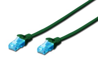 Patchcord DIGITUS UTP kat. 5e 15m PVC zielony